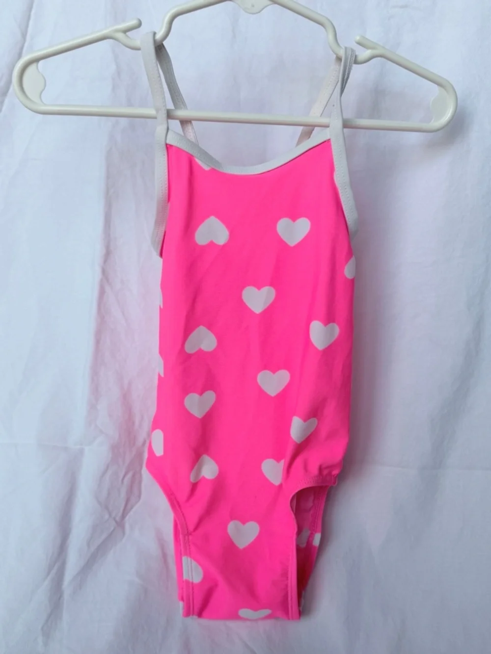 Old Navy Hot Pink Heart Print One-Piece
